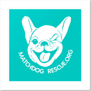 Matchdog Rescue logo teal Posters and Art